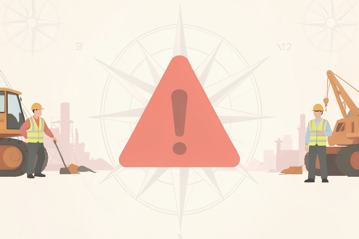 A simple warning triangle with an exclamation mark, rendered in muted coral, on a clean background.